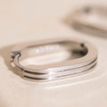 Oblong Line Huggie Hoop Earrings 7