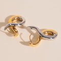 Infinity Chunky Rounded Huggie Hoop 4