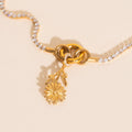 April Daisy Birth Flower Necklace Charm 3