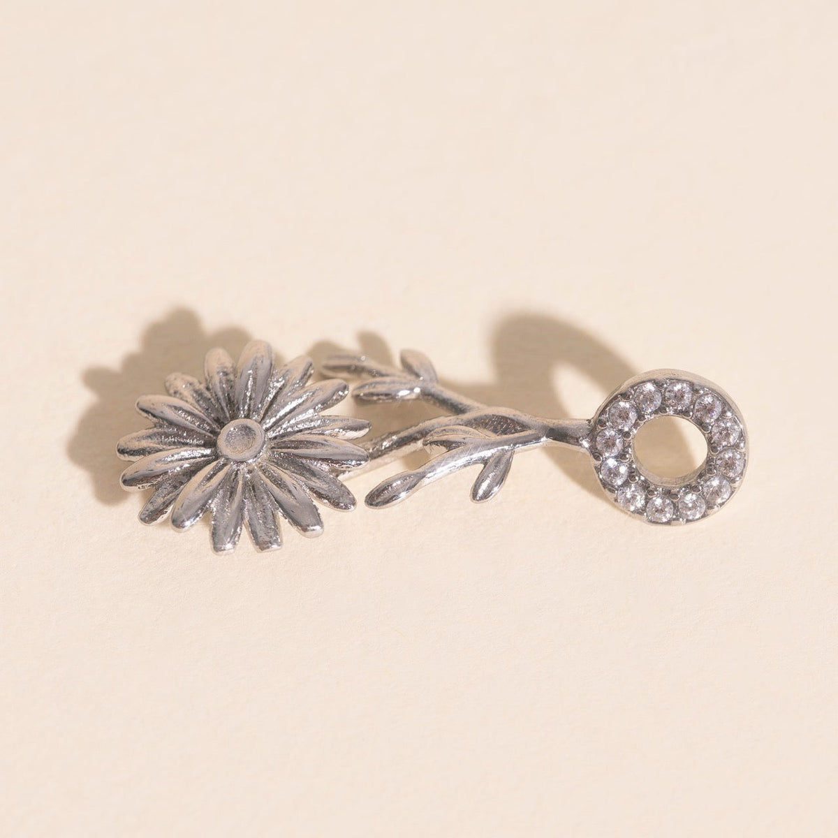 April Daisy Birth Flower Necklace Charm