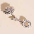 June Rose Birth Flower Necklace Charm 6
