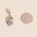 June Rose Birth Flower Necklace Charm 8