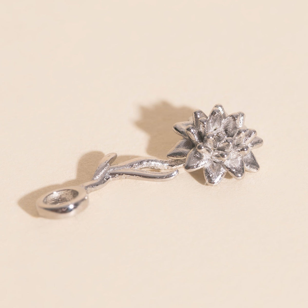 July Lily Birth Flower Necklace Charm