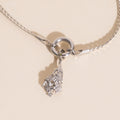 August Gladiolus Birth Flower Necklace Charm 6