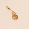 September Aster Birth Flower Necklace Charm 1