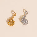 October Cosmos Birth Flower Necklace Charm 8