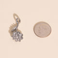 October Cosmos Birth Flower Necklace Charm 9