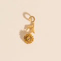 November Chrysanthemum Birth Flower Necklace Charm 1