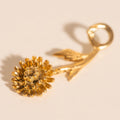 November Chrysanthemum Birth Flower Necklace Charm 2