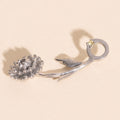 November Chrysanthemum Birth Flower Necklace Charm 5