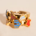 Texas 3D Huggie Hoop Earrings 2