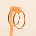 Oval Rounded Huggie Hoop Earrings 3