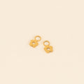 Mini Flower Huggie Hoop Charms 5