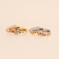Celestial Oblong 3D Huggie Hoop Earrings 10
