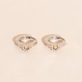 Sun 3D Huggie Hoop Earrings 2