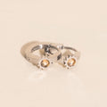 Sun 3D Huggie Hoop Earrings 4