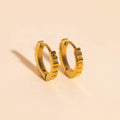 Scalloped Huggie Hoop Earrings 1