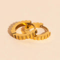 Scalloped Huggie Hoop Earrings 4