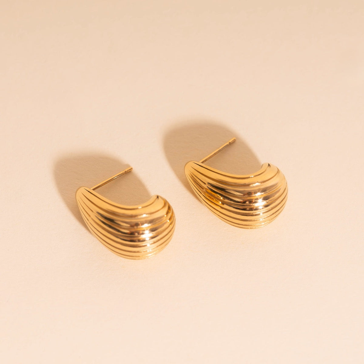 Chunky Teardrop Stud Earrings