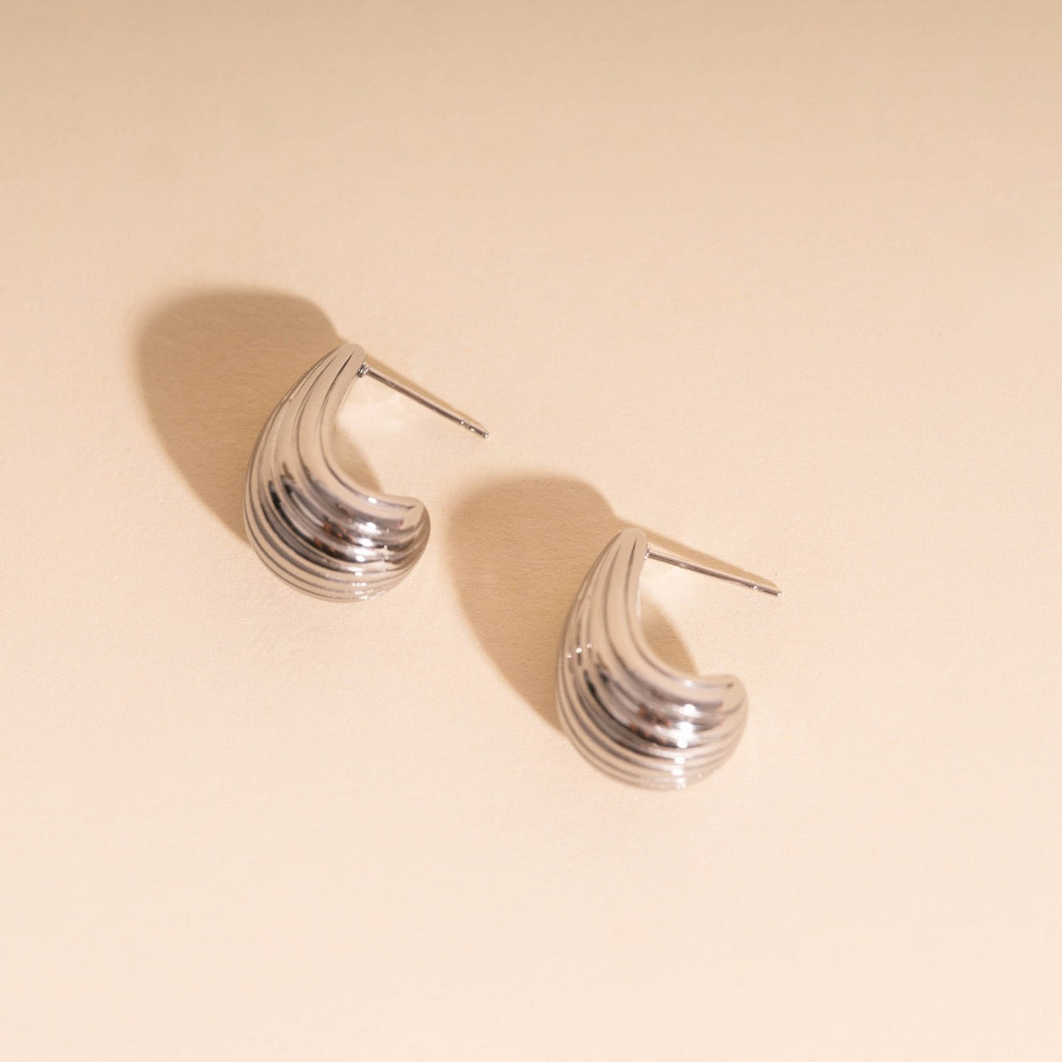 Chunky Teardrop Stud Earrings