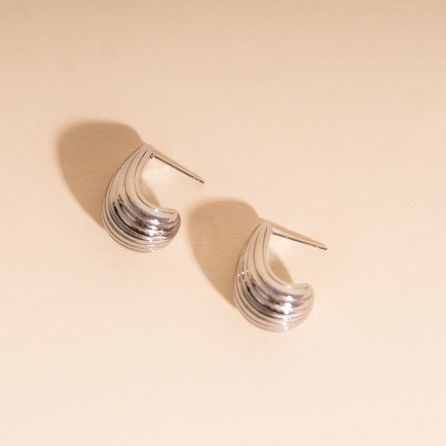 Chunky Teardrop Stud Earrings