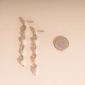 Pearl Dangle Chain Stud Earrings 10