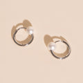 Pearl Huggie Hoop Earrings 5