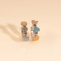 Arizona Desert 3D Huggie Hoop Earrings 4