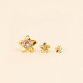 Plumeria Flower Stud Earrings 9