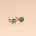 March Birthstone Stud Earrings 3