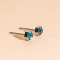 March Birthstone Stud Earrings 5