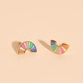 Pastel Rainbow Stud Earrings - Image 6