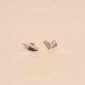 Folded Heart Stud Earrings 5