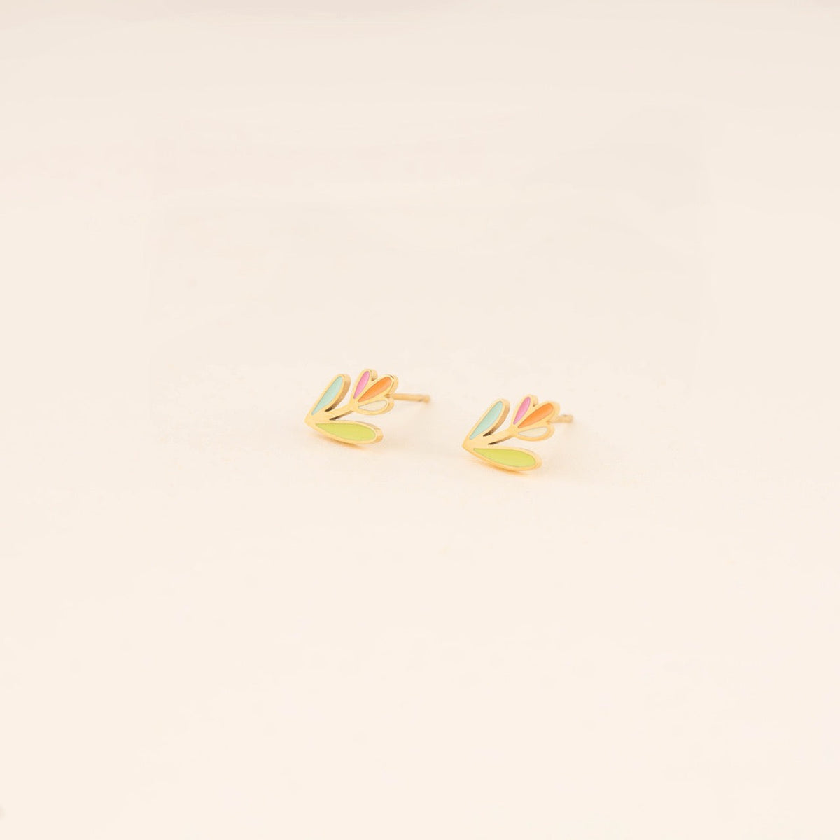 Pastel Flower Stud Earrings