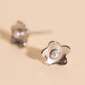 Mini Pearl Flower Stud Earrings 2