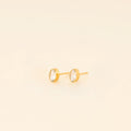 Oval Crystal Stud Earrings 1