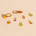 Mini Fruit Huggie Hoop Charms Stack Pack (5 items) 2