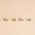 Dainty Bow Stud Earrings 10