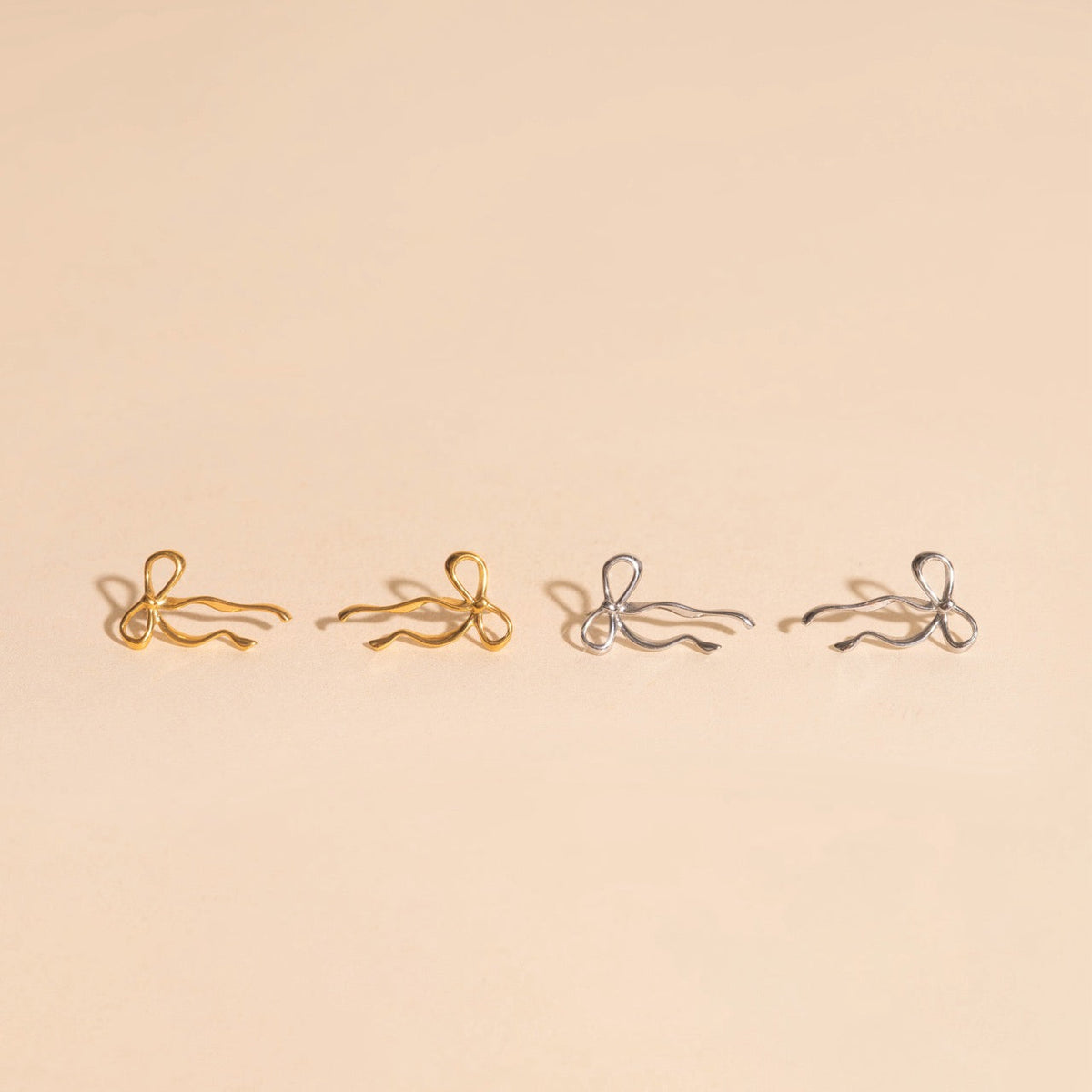 Dainty Bow Stud Earrings