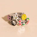 Groovy 3D Huggie Hoop Earrings 2