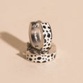 Leopard Chunky Huggie Hoop Earrings 7