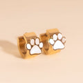 Paw Print Super Chunky 3D Huggie Hoop Earrings 8