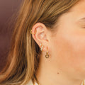 Leopard Chunky Huggie Hoop Earrings 3