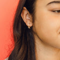 Bloom Trio 3D Huggie Hoop Earrings 3