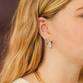 Scalloped Huggie Hoop Earrings 2