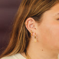 Beach 3D Huggie Hoop Earrings 3