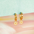 Daisy Huggie Hoop Charms 3