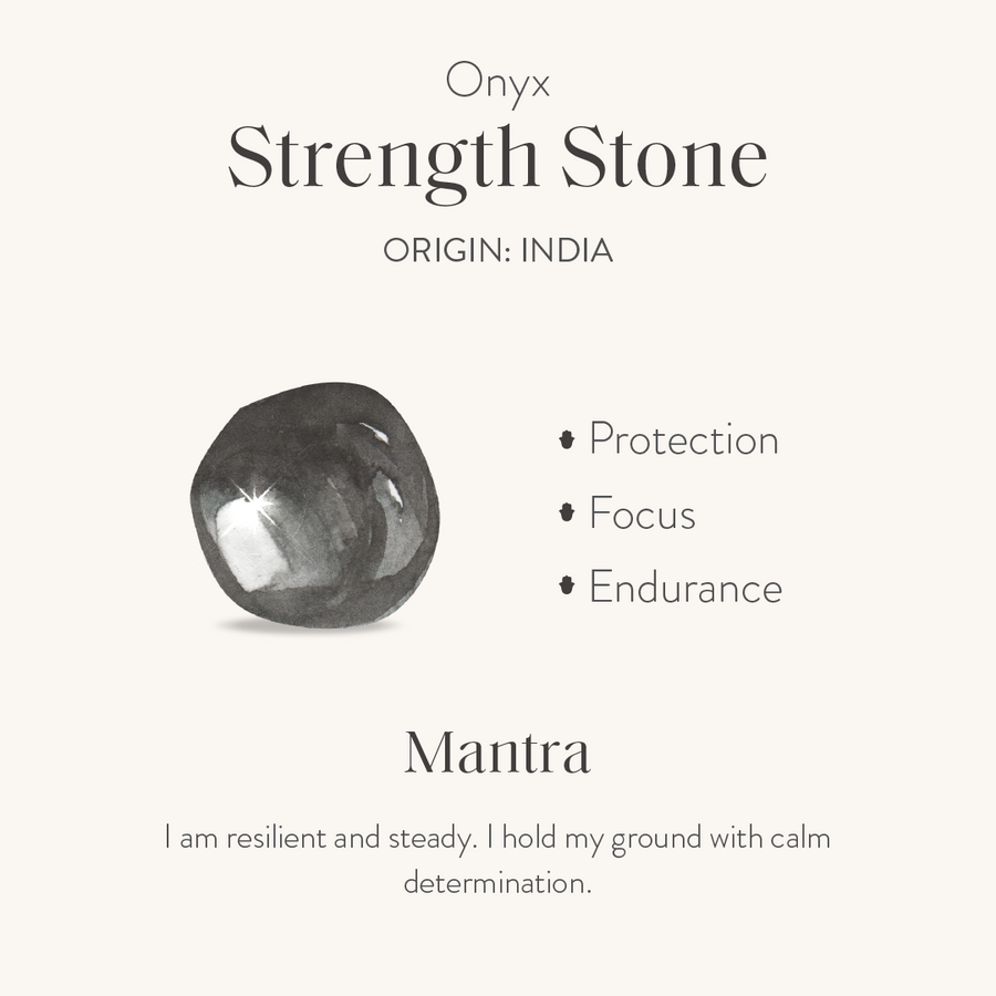 Sacred Poise Multi-Charm Onyx Bracelet