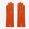 P2666 (orange) – Women’s unlined Italian lambskin leather dress gloves 1