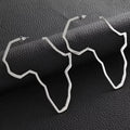 African Map Outline Drop Earrings 2